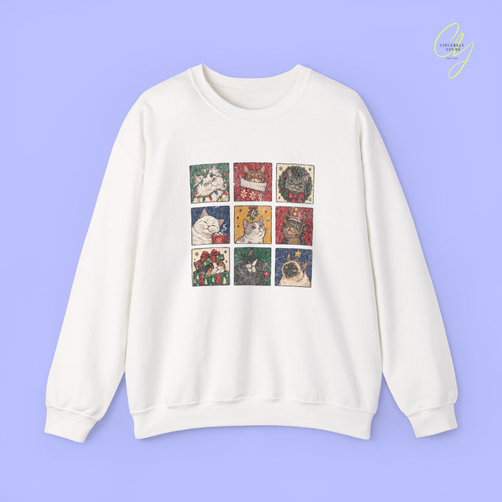 Cat Sweatshirt | Christmas Cats