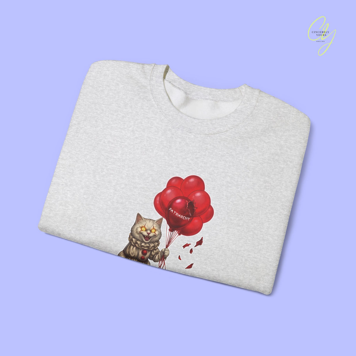 Cat Sweatshirt | Smash the patriarchy