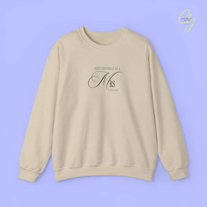 Bride Sweatshirt | First Christmas as a Mrs