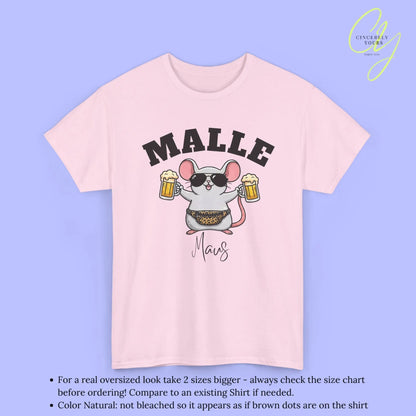 Malle Party Shirt — Malle Maus Bierkrug Bauchtasche Cincerely Yours