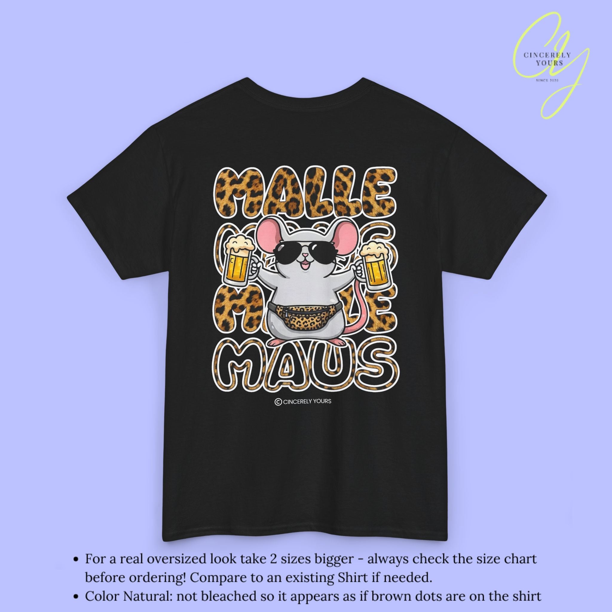 Mallemaus Shirt Malle Maus Leopard — Leopard Malle Maus OG Beer Mug (Customizable)