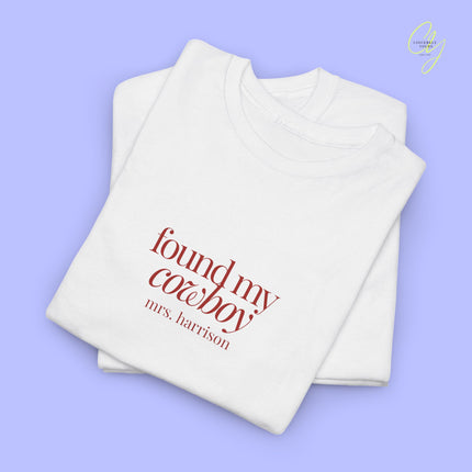 Bride to be Shirt | Found my cowboy Old Money Western Bachelorette JGA Braut Shirt (customizable)