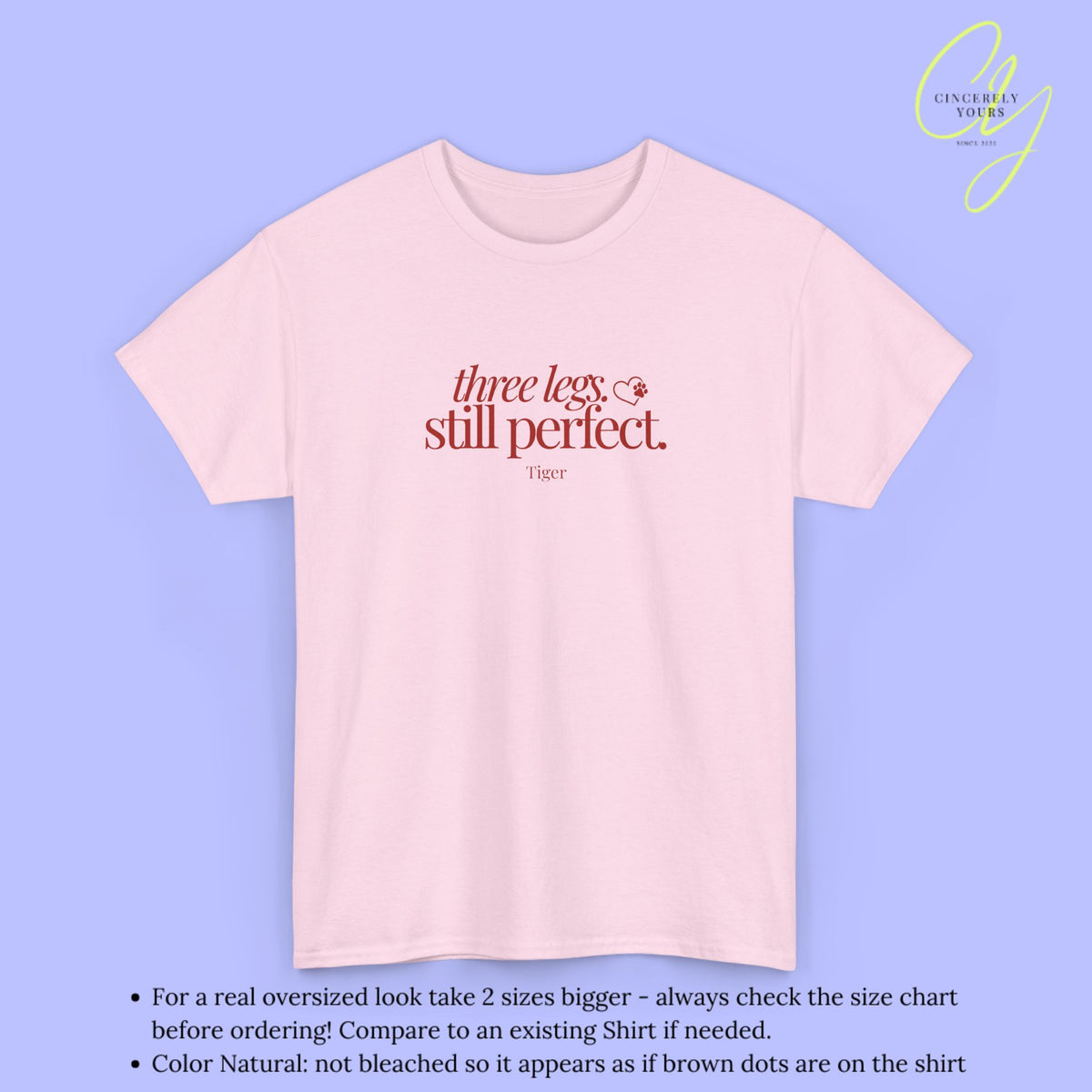 Cat Shirt | three legs still perfect
