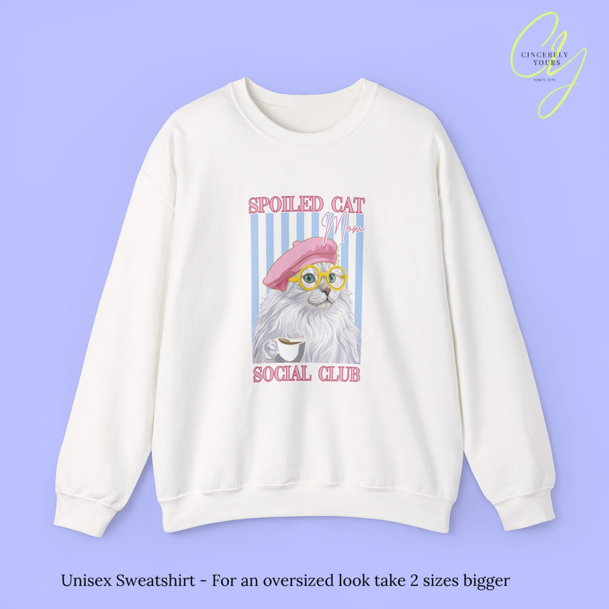 Cat Sweatshirt | Spoiled Cat Mom Social Club