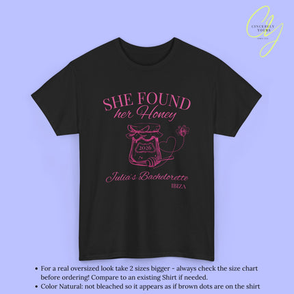 Bride to be Shirt | JGA Shirt Bachelorette TShirt She found her honey (customizable)