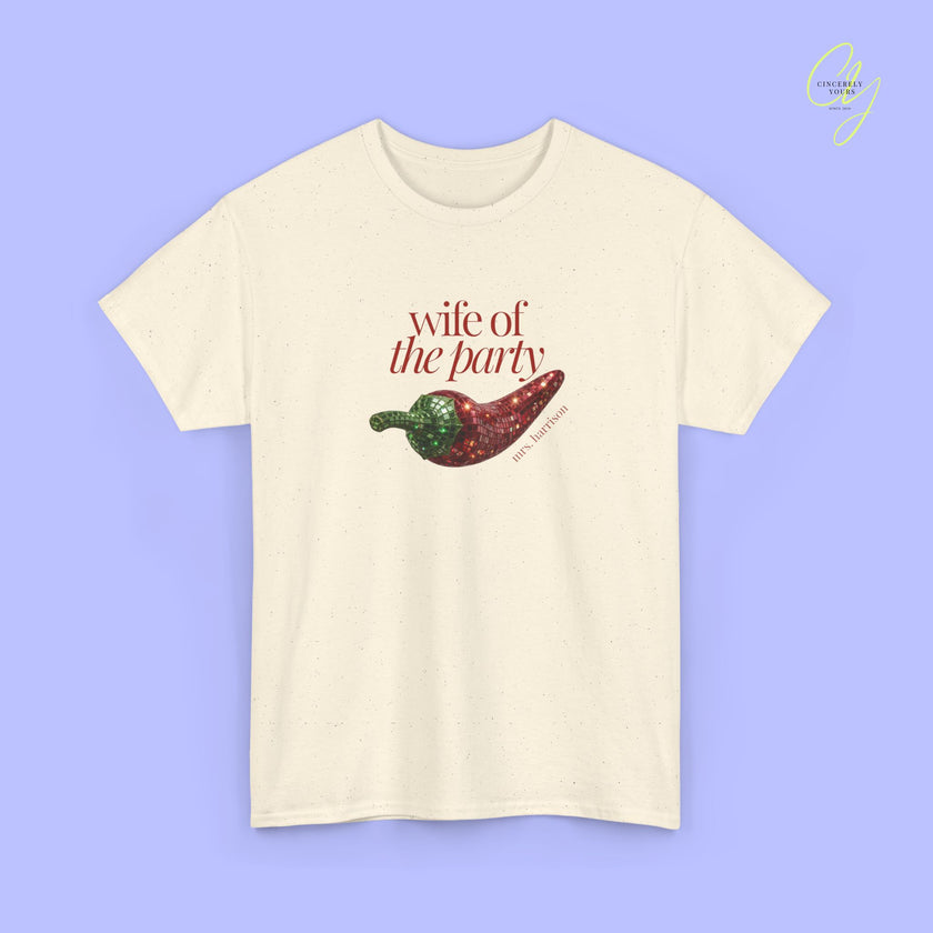 Bride to be Shirt | Wife the Party Disco Chilli JGA Shirt Damen (customized)