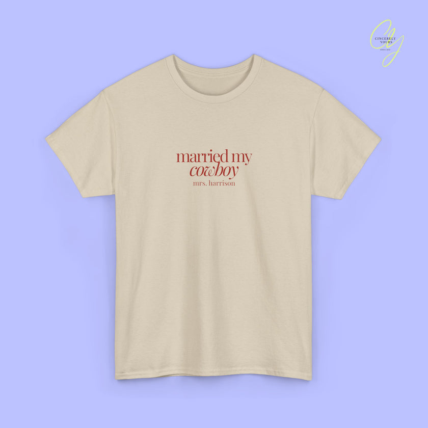 Bride to be Shirt | Married My Cowboy Western JGA Shirt Braut