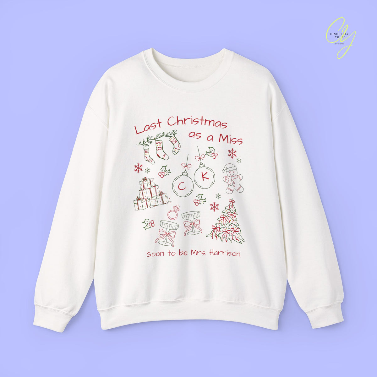 Braut-Sweatshirt | Letzte Weihnachten als Miss