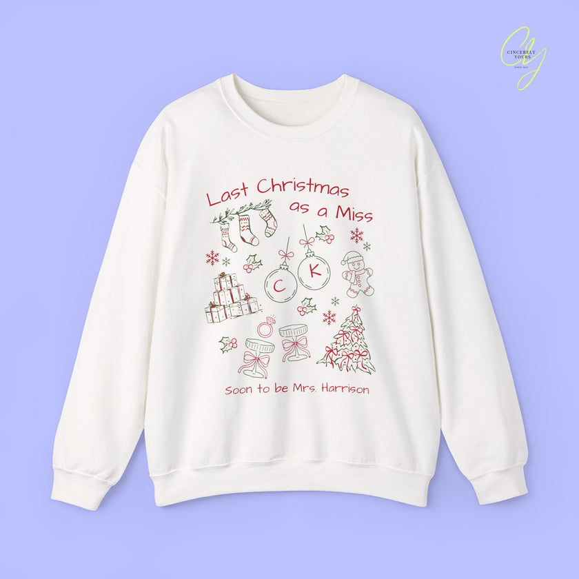 Braut-Sweatshirt | Letzte Weihnachten als Miss