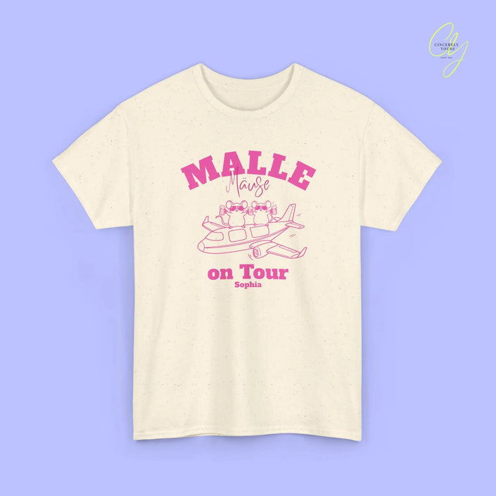 Malle Party Shirt — Malle Party Maus on tour Bierkrug Flugzeug(Customizable) Cincerely Yours