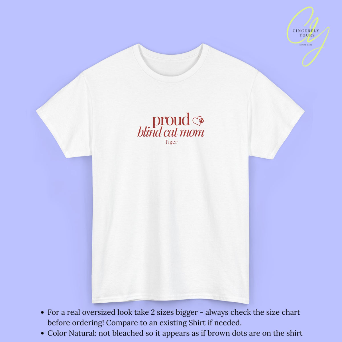 Cat Shirt | Proud Blind Cat Mom