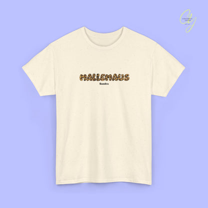 Mallemaus Shirt — Malle Maus Schriftzug Leopard Backprint Malle Shirt (Customizable)
