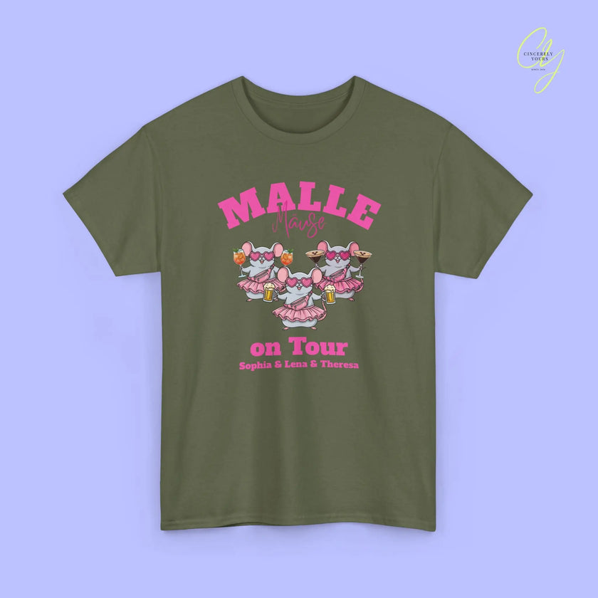 Malle Party Shirt — Malle Party Maus on tour Bierkrug, Spritz, Espresso Martini Customizable) Printify