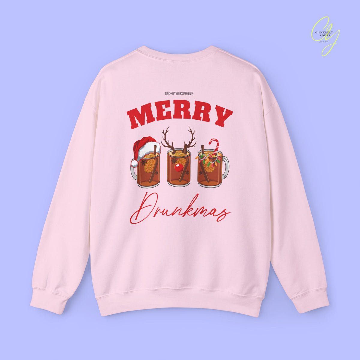 Christmas Sweatshirt | Merry Drunkmas mulled wine