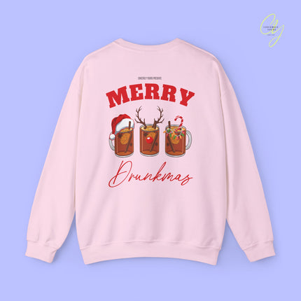 Christmas Sweatshirt | Merry Drunkmas mulled wine
