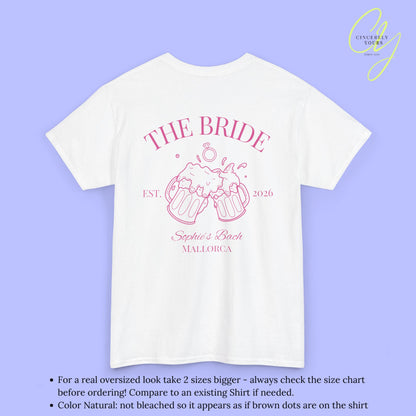 Old Money Bachelorette Shirt — Bierkrug Verlobungsring Hen Party Crew Shirt JGA Backprint only (Customizable)