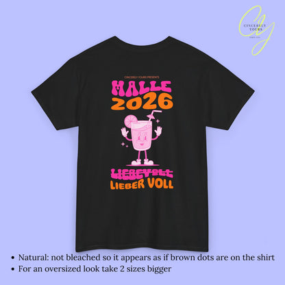 Malle Shirt Malle 2026 - Neon cocktail Maskottchen Lieber voll