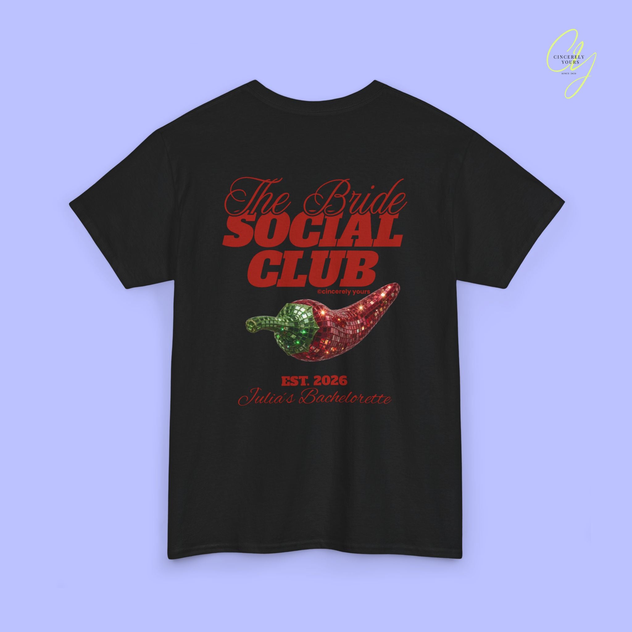 The Bride Social Club JGA Shirt Disco Chilli - Vintage Braut T-Shirt