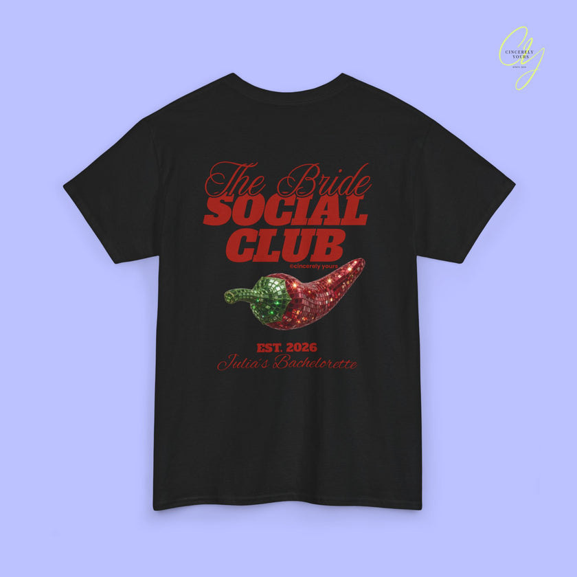 The Bride Social Club JGA Shirt Disco Chilli - Vintage Braut T-Shirt