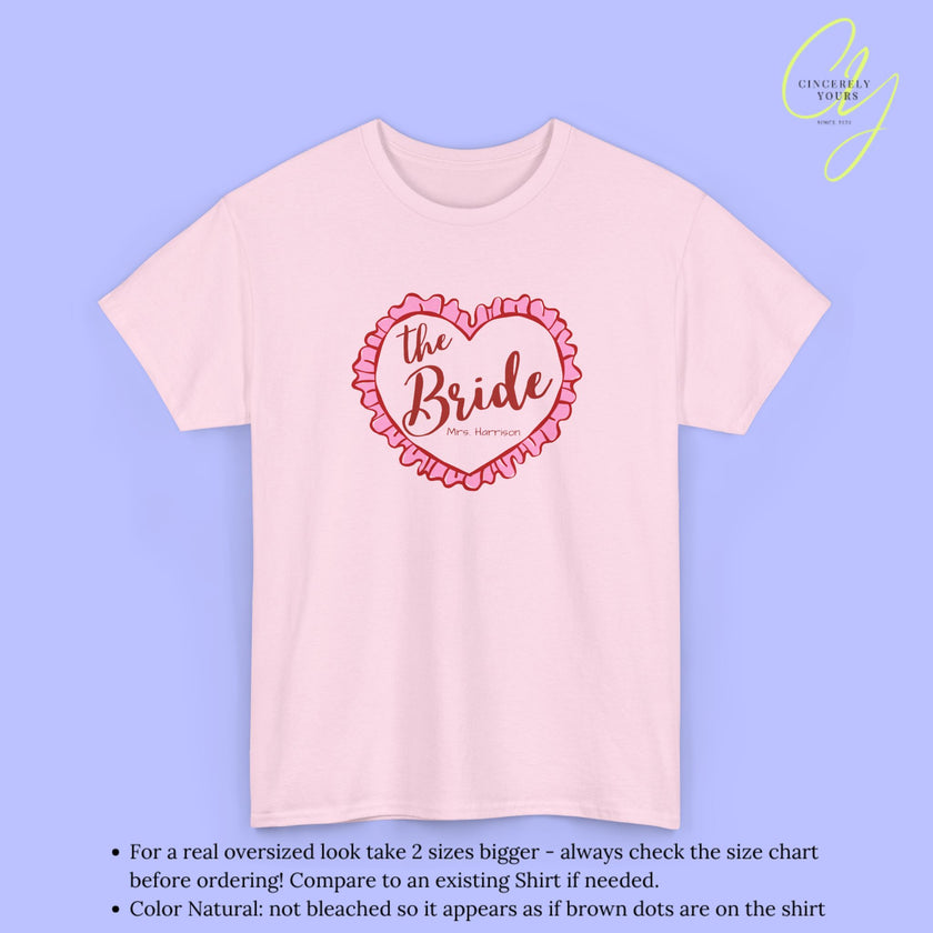 Bridal Shirt | The Bride coquette heart