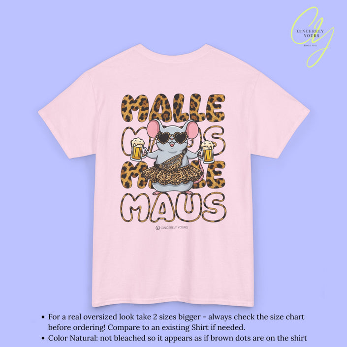 Mallemaus Shirt Malle Maus Leopard —  Leoparden Malle Maus Bierkrug (Customizable)