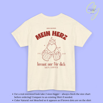 Malle Party Shirt — Mein Herz brennt nur für dich Bierkrüge (Customizable)