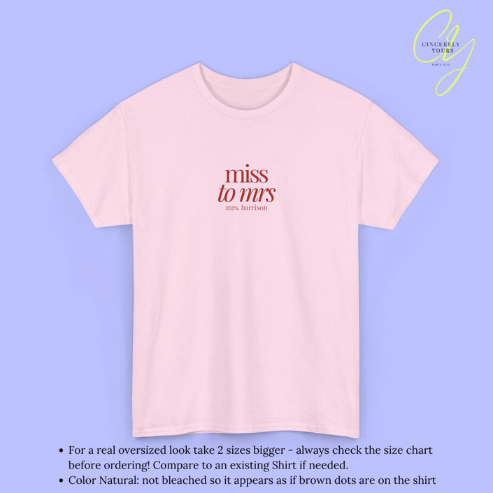Bride Shirt | Miss to Mrs