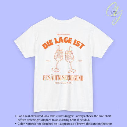Die Lage ist besäufniserregend Shirt Spritz - Party Shirt JGA Spritz Cocktail (Customizable)