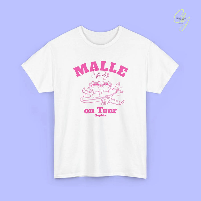 Malle Party Shirt — Malle Party Maus on tour Bierkrug Flugzeug(Customizable) Cincerely Yours