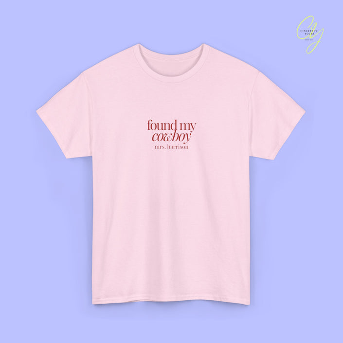 Bride to be Shirt | Found my cowboy Old Money Western Bachelorette JGA Braut Shirt (customizable)