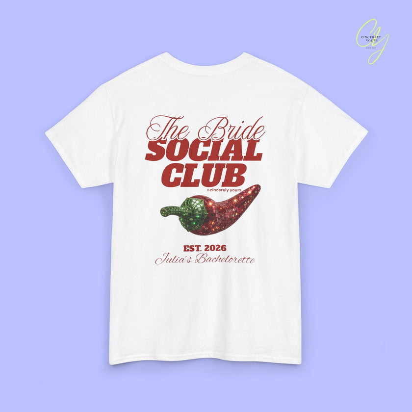 The Bride Social Club JGA Shirt Disco Chilli - Vintage Braut T-Shirt