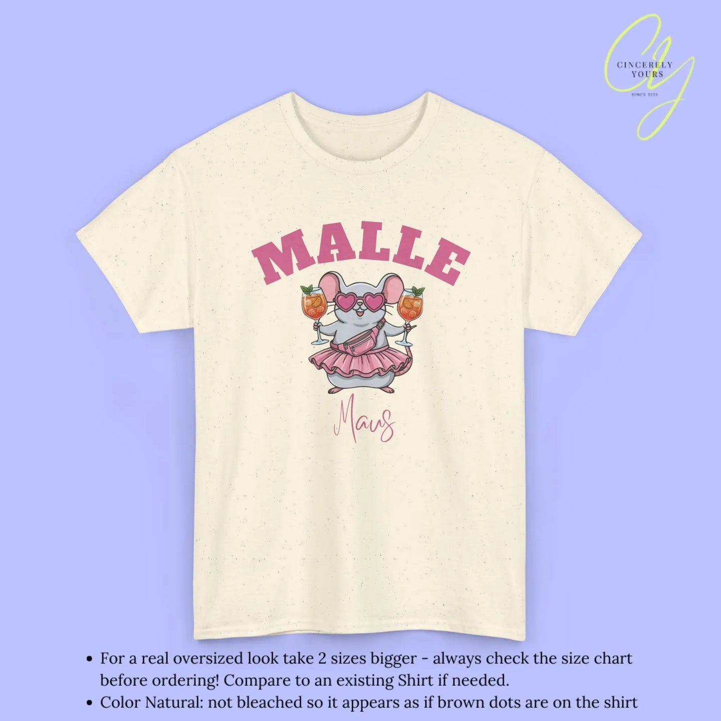 Malle Party Shirt — Malle Party Maus Spritz Bauchtasche Cincerely Yours