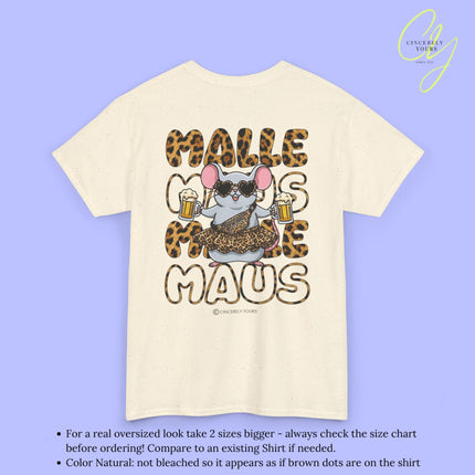 Mallemaus Shirt Malle Maus Leopard —  Leoparden Malle Maus Bierkrug (Customizable)