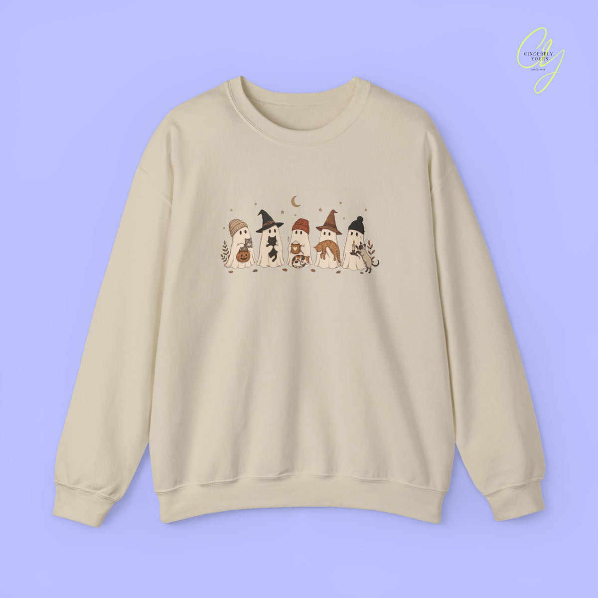 Katzen-Sweatshirt | Geister und Katzen
