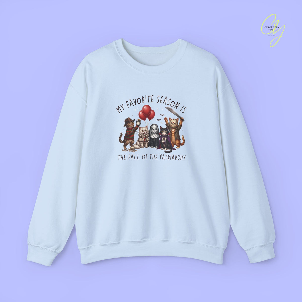 Cat Sweatshirt | Fall of the patriarchy