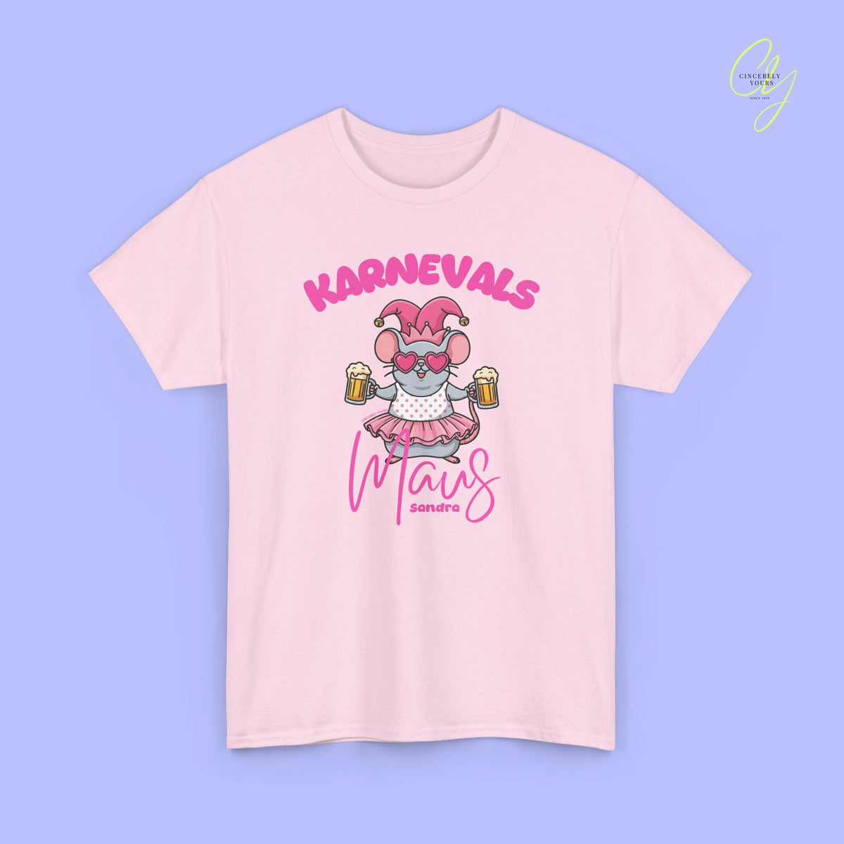Karneval Shirt | Karnevals Maus Pink
