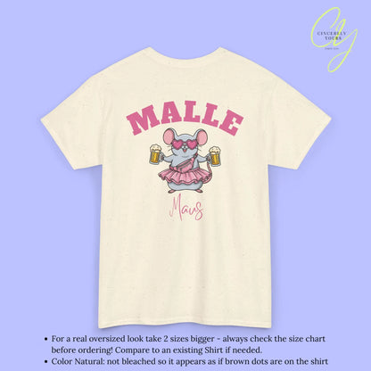 Malle Party Shirt — Malle Maus pinke Bauchtasche Bierkrüge (Customizable) Cincerely Yours