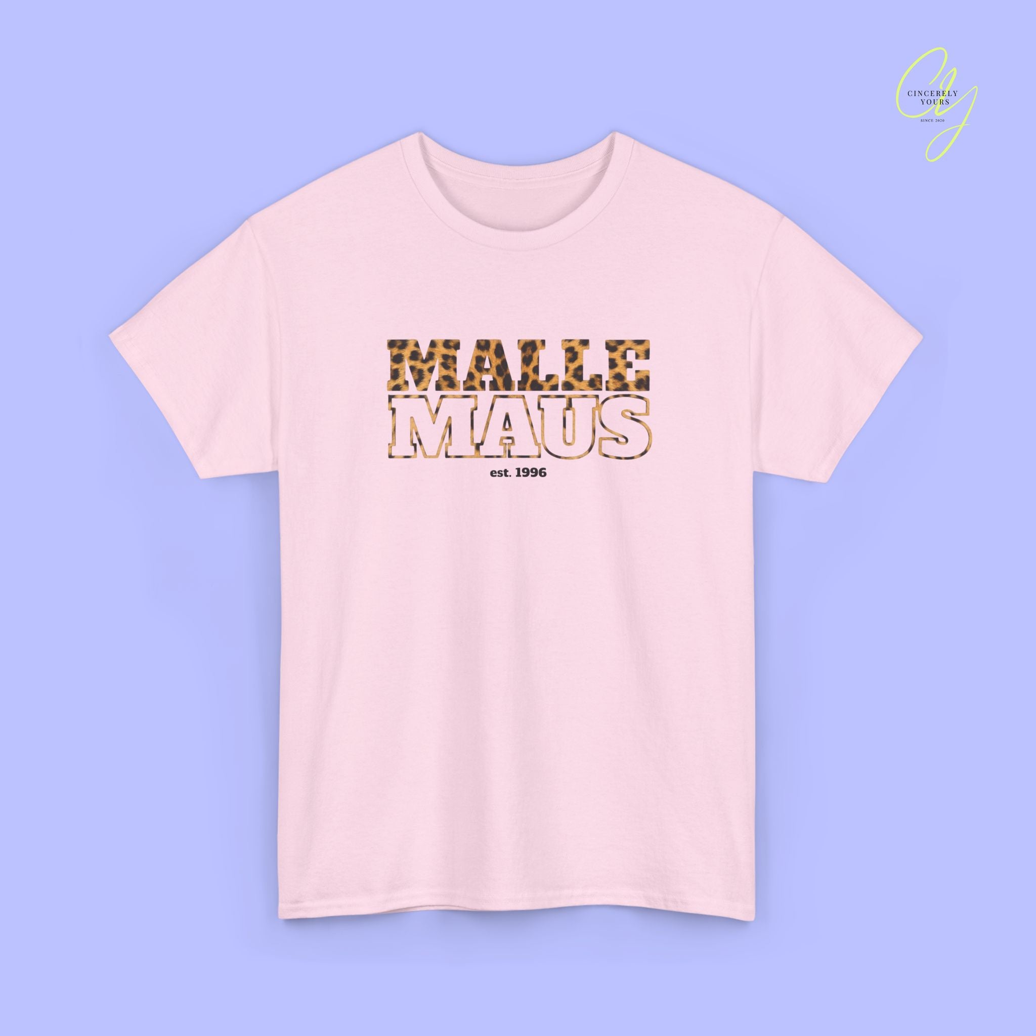 Mallemaus Shirt — Malle Maus Schriftzug Leopard (Customizable)