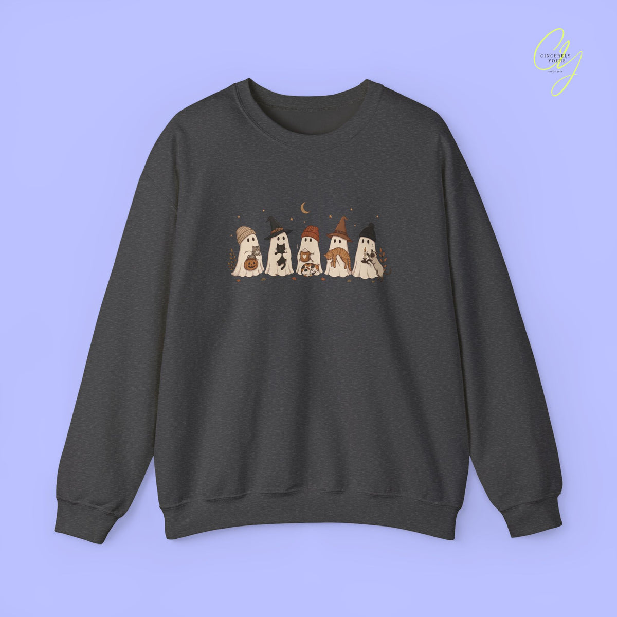 Katzen-Sweatshirt | Geister und Katzen