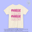 Mallemaus Shirt  —  Malle Maus T-Shirt pink backprint(Customizable)