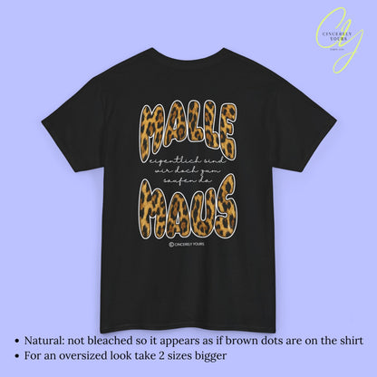 Mallemaus Shirt Malle Maus Leopard - Eigentlich sind wir zum saufen da