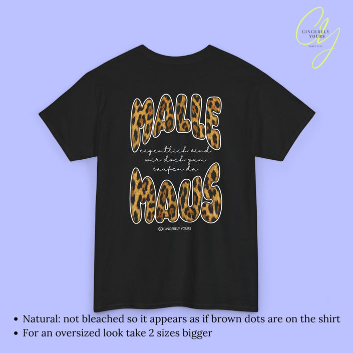 Mallemaus Shirt | Malle Maus Leopard Eigentlich sind wir zum saufen da