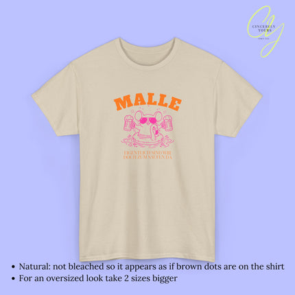 Mallemaus Shirt Malle - Party Shirt Malle Maus Flamingo Bierkrug zum Saufen da