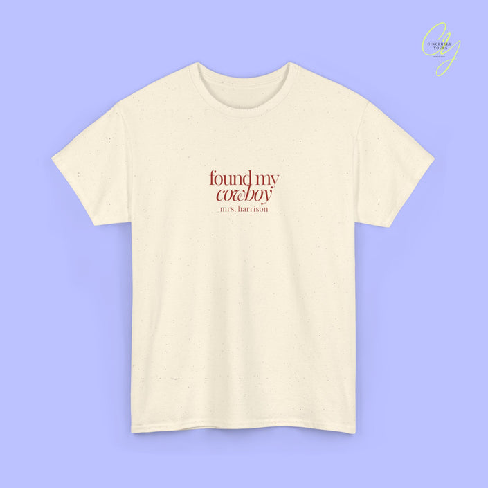 Bride to be Shirt | Found my cowboy Old Money Western Bachelorette JGA Braut Shirt (customizable)