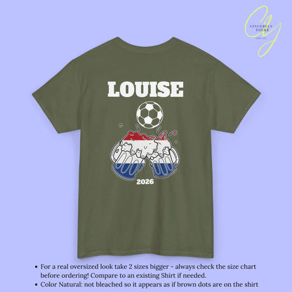Personaliserter Name Fussball Shirt — Niederlande Flagge Bierkrug (Personalisierbar) Cincerely Yours