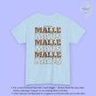 Mallemaus Shirt — Malle Maus Schriftzug Leopard Backprint Malle Shirt (Customizable)
