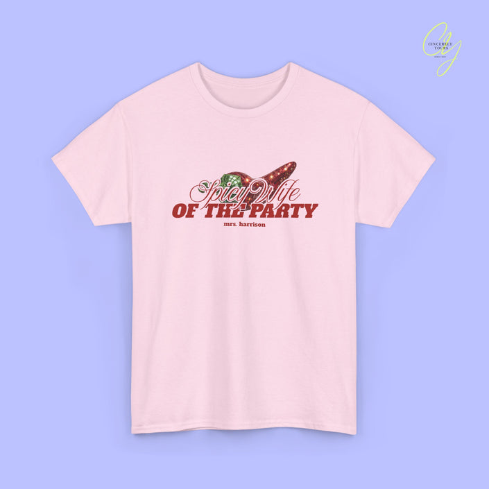 JGA Shirt Braut | Spicy Wife the Party Bachelorette Shirt (customized)