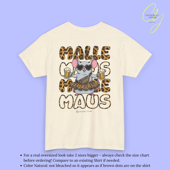 Mallemaus Shirt Malle Maus Leopard —  Leoparden Malle Maus Bierkrug (Customizable)