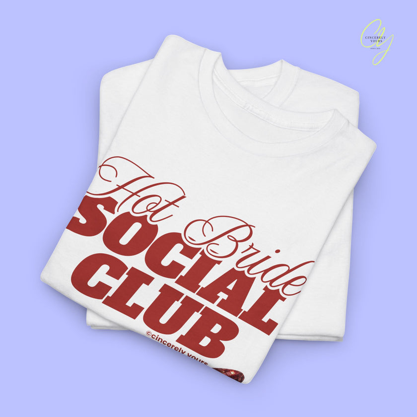 Braut Shirt | Hot Bride Social Club Old Money disco Chilli (customizable)