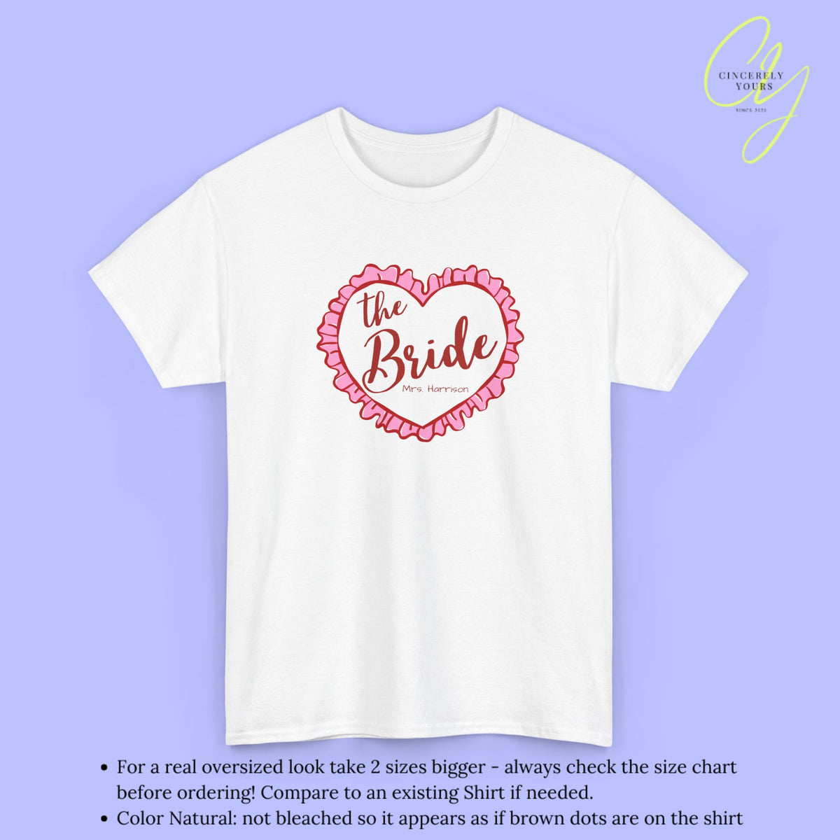 Bridal Shirt | The Bride coquette heart